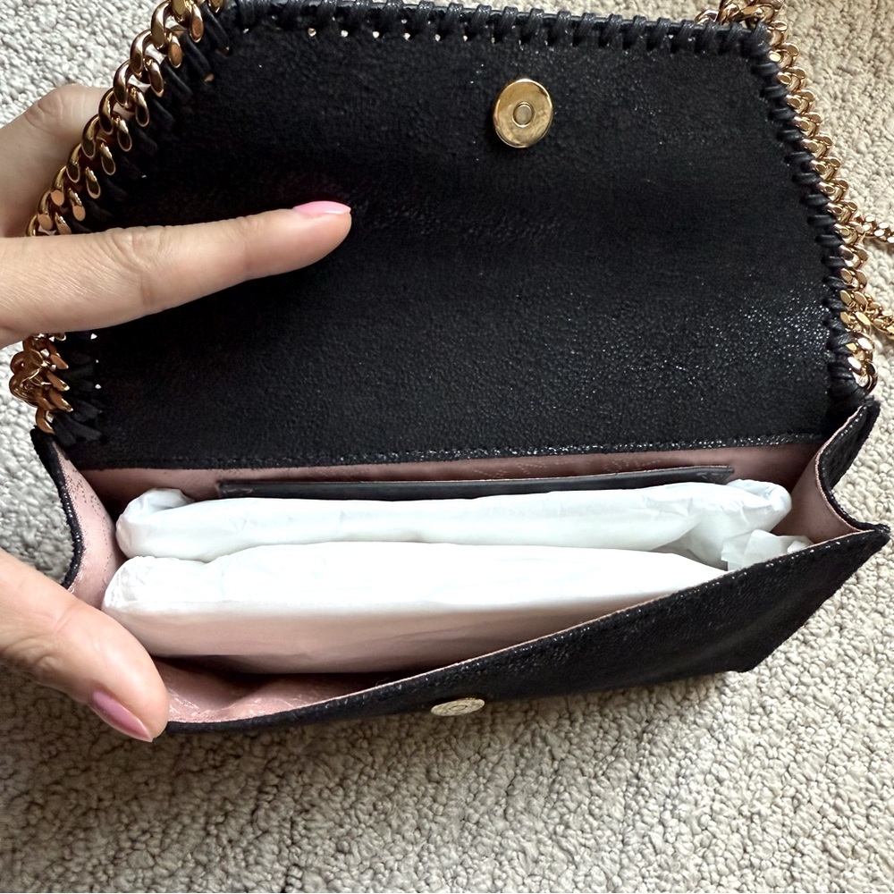Stella McCartney Mini Crossbody Falabella Bag in Black - Picture 3 of 8